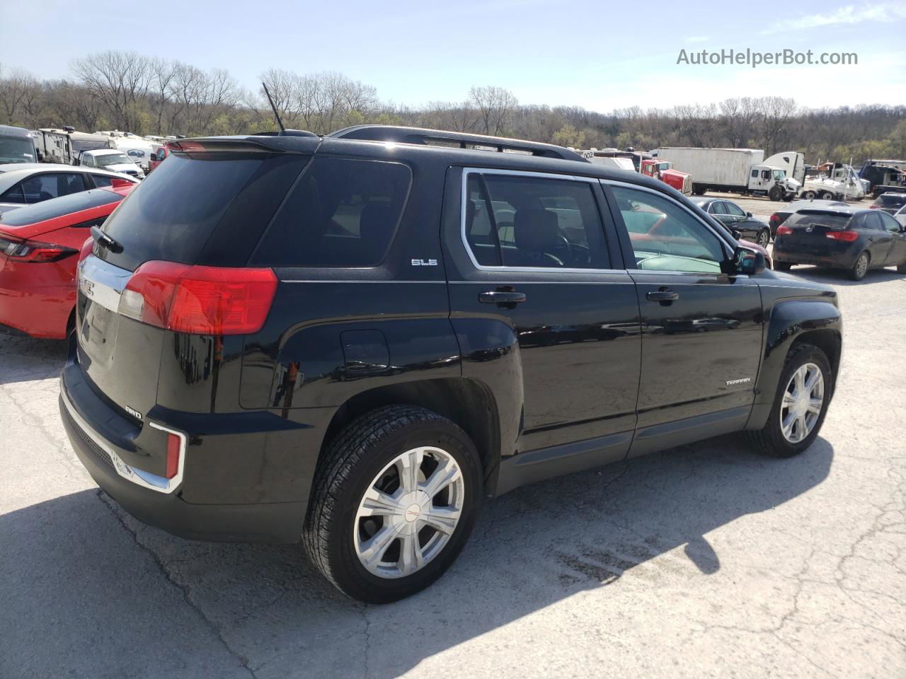 2017 Gmc Terrain Sle Черный vin: 2GKFLTEK7H6170778