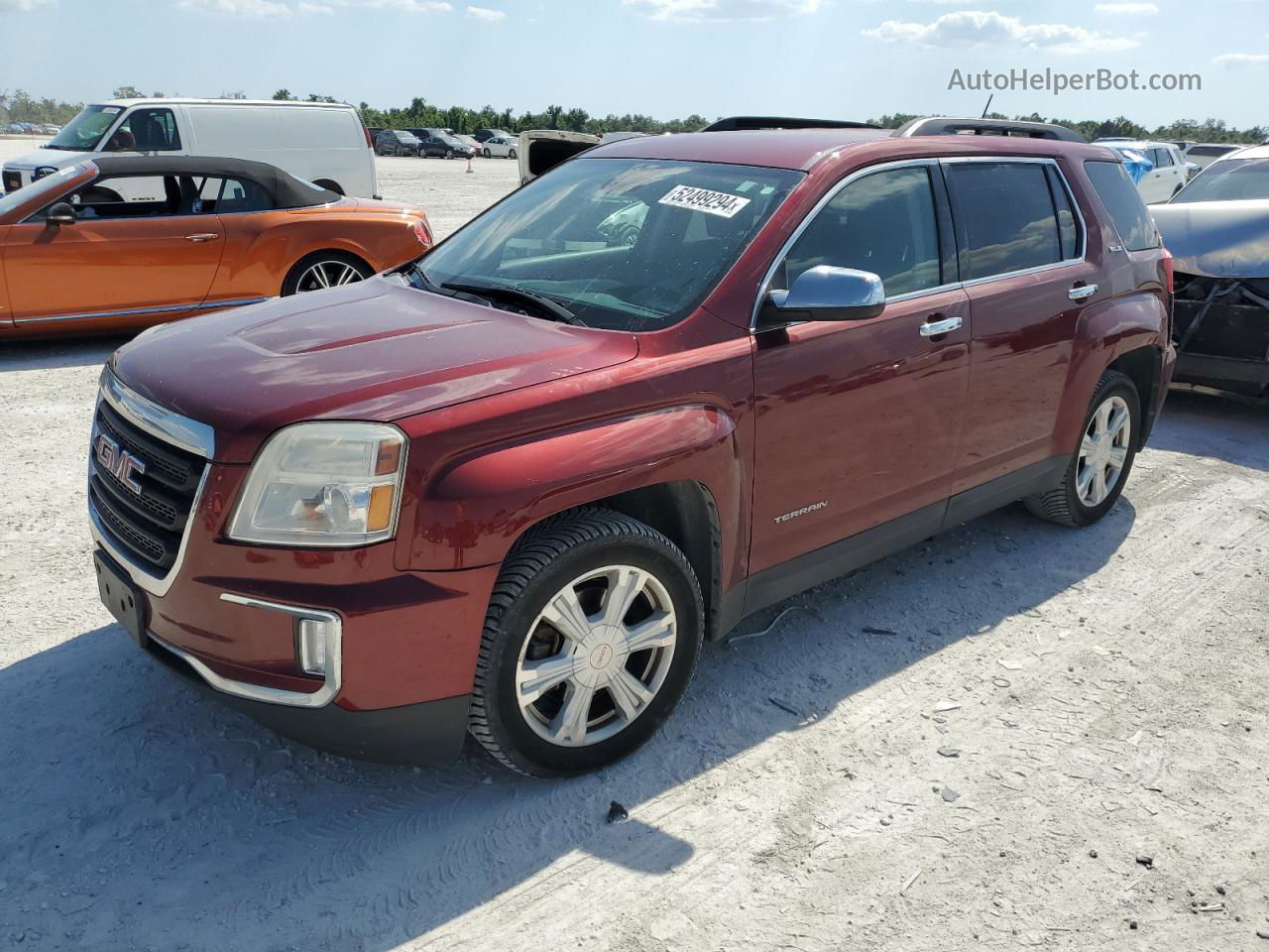 2016 Gmc Terrain Sle Red vin: 2GKFLTEK9G6323384