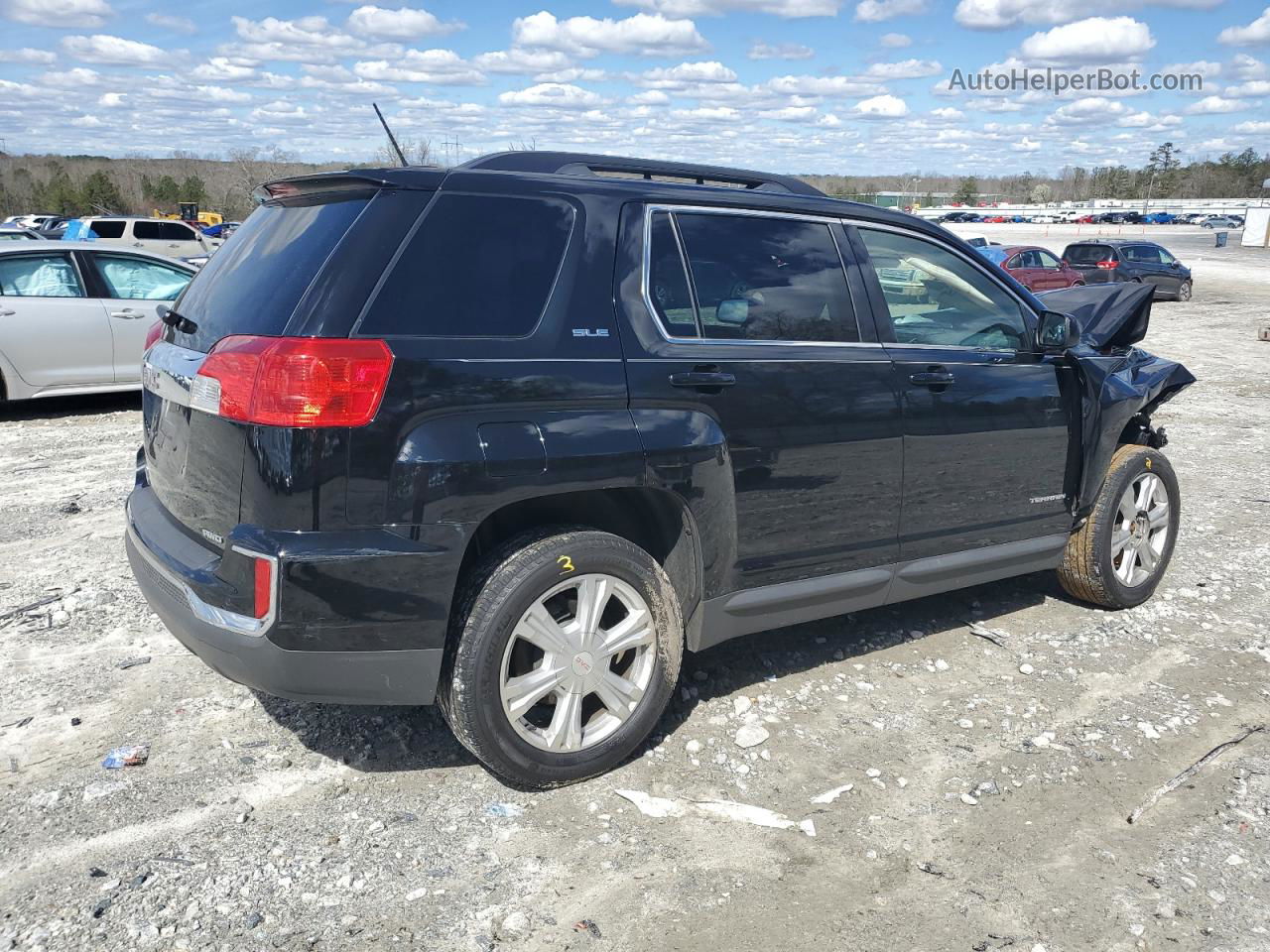 2017 Gmc Terrain Sle Черный vin: 2GKFLTEKXH6153778