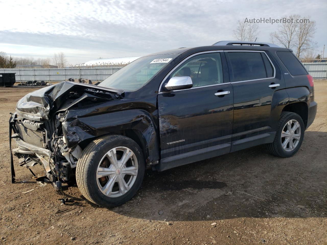 2016 Gmc Terrain Slt Черный vin: 2GKFLUE30G6258861