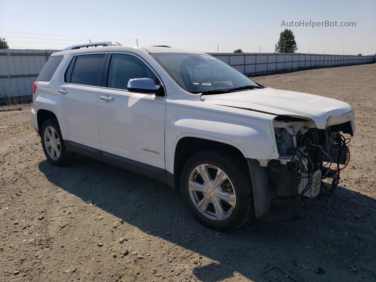 2016 Gmc Terrain Slt White vin: 2GKFLUE30G6320341