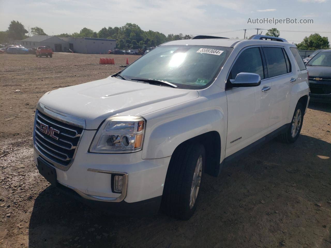 2016 Gmc Terrain Slt White vin: 2GKFLUE32G6269683