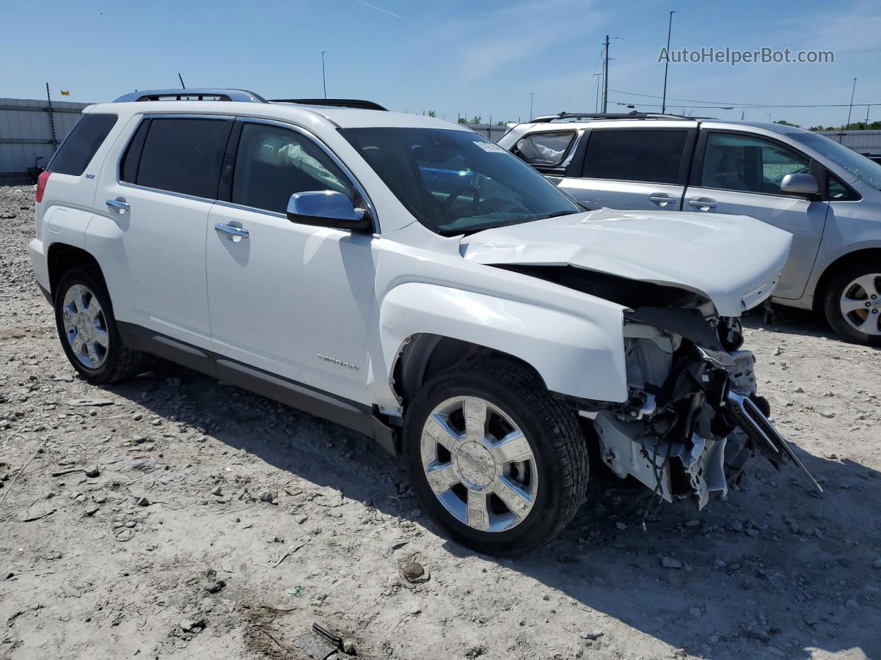 2016 Gmc Terrain Slt White vin: 2GKFLUE33G6118481