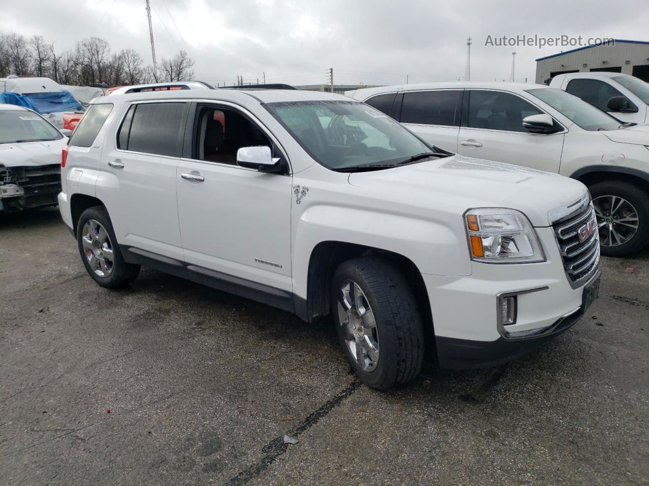 2016 Gmc Terrain Slt White vin: 2GKFLUE34G6212739