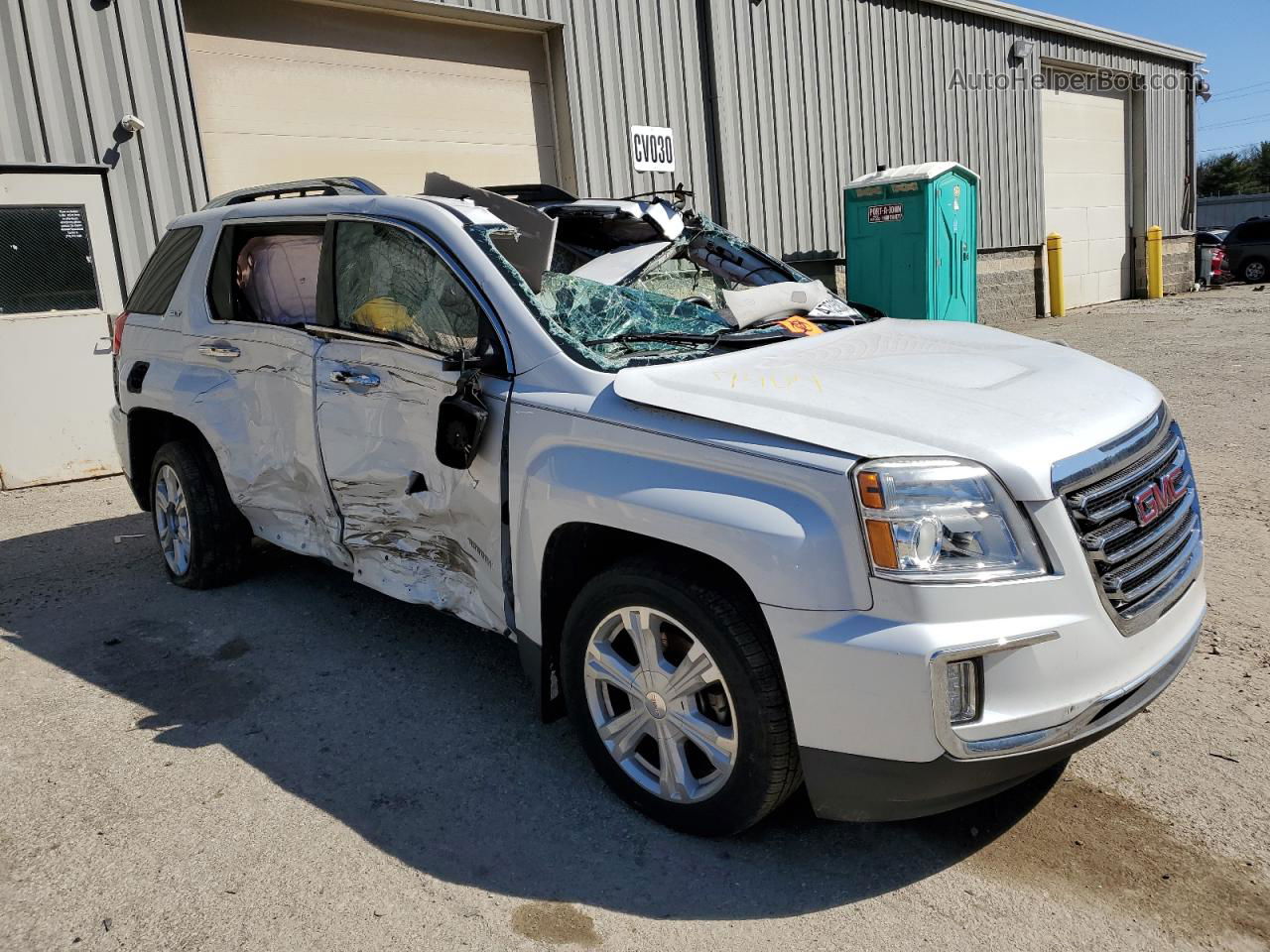 2017 Gmc Terrain Slt White vin: 2GKFLUE34H6337404