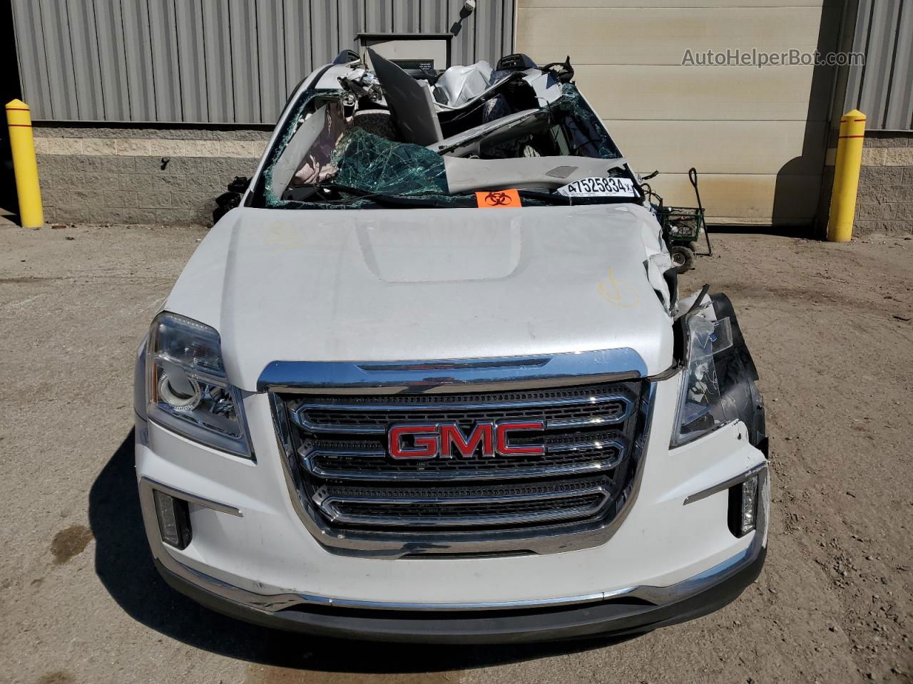 2017 Gmc Terrain Slt White vin: 2GKFLUE34H6337404