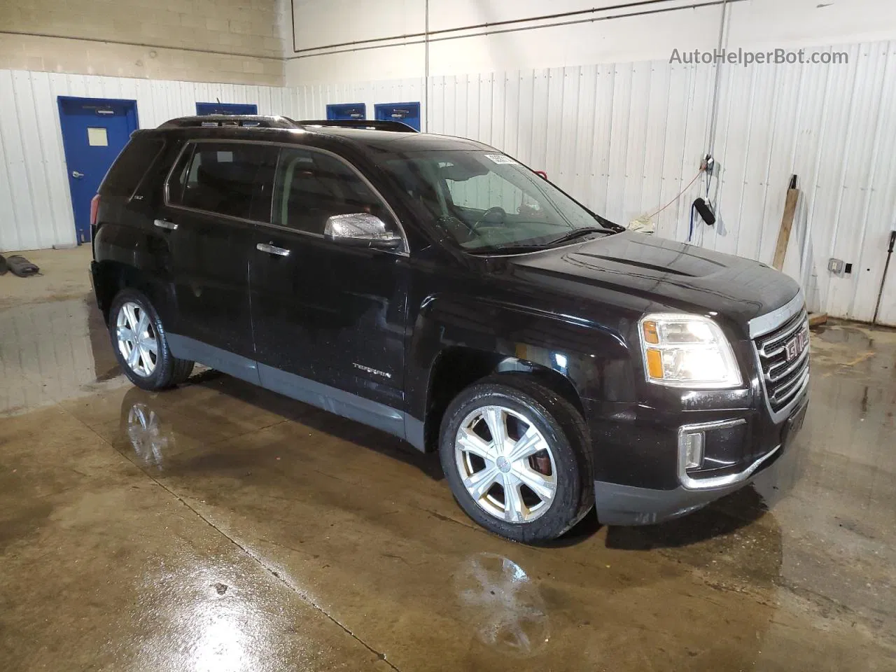 2016 Gmc Terrain Slt Черный vin: 2GKFLUE35G6187365