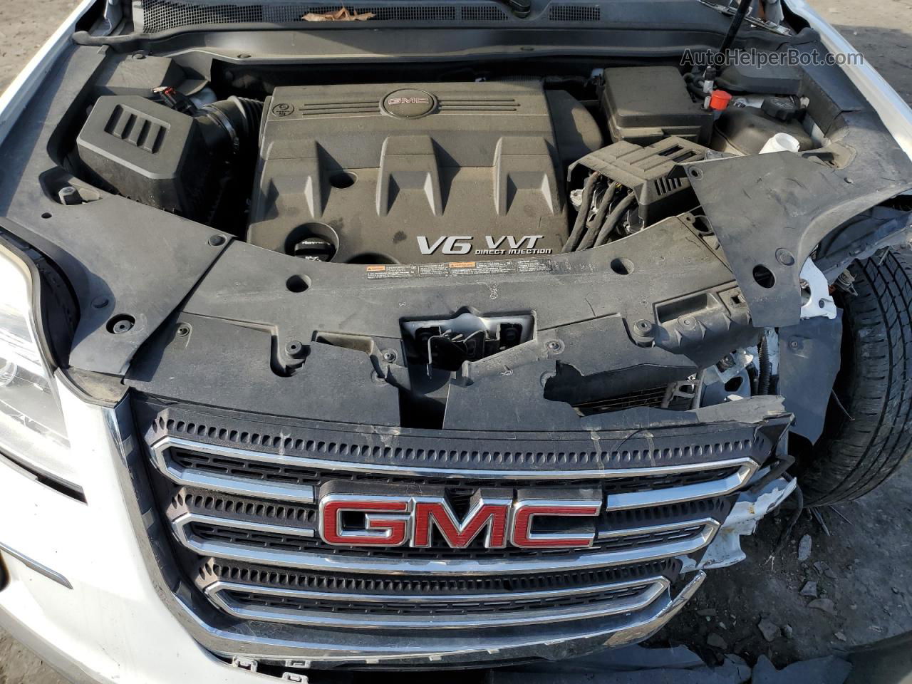 2016 Gmc Terrain Slt Белый vin: 2GKFLUE35G6210224