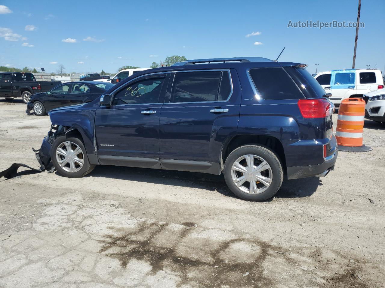 2017 Gmc Terrain Slt Blue vin: 2GKFLUE35H6207017