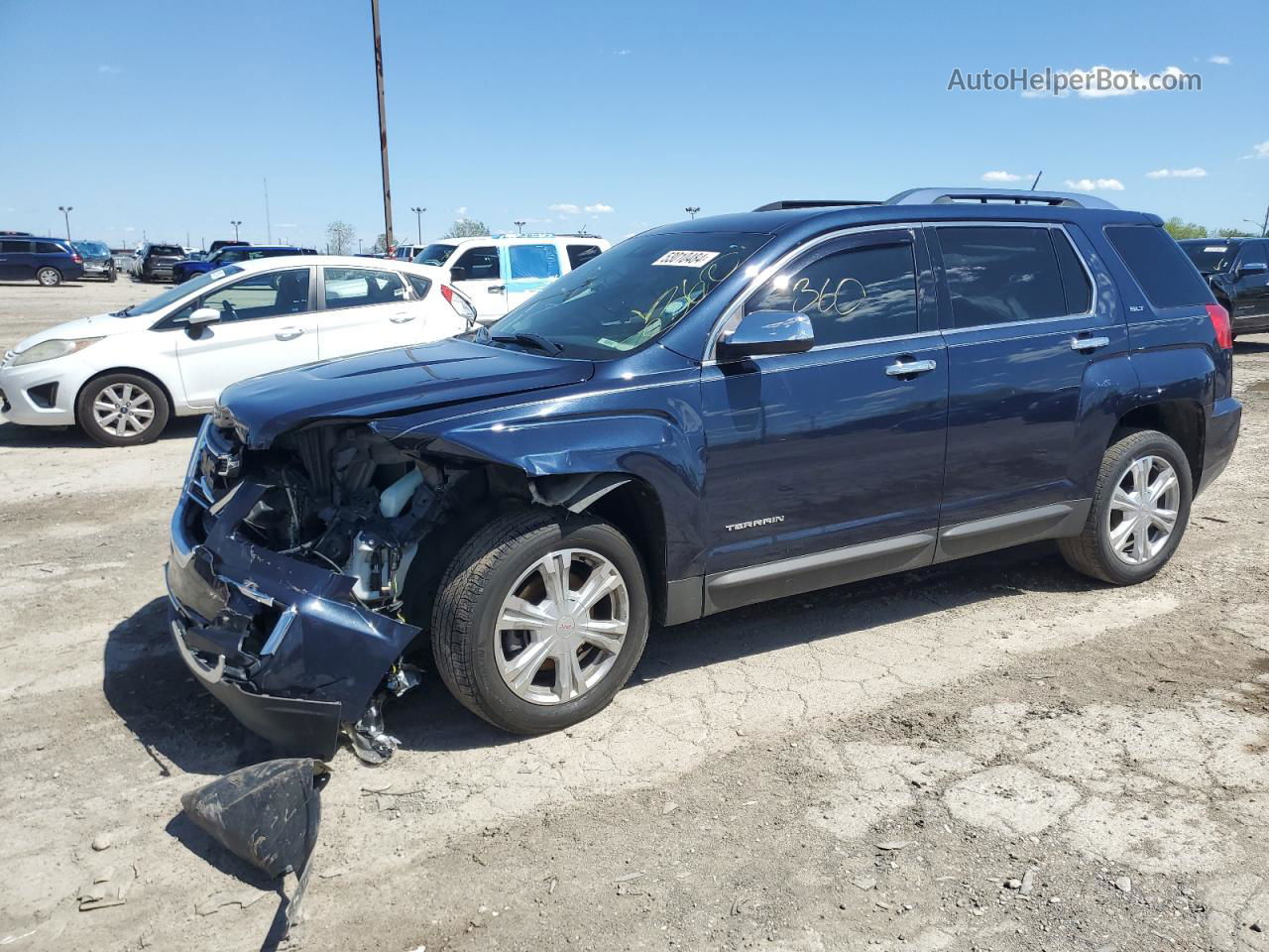 2017 Gmc Terrain Slt Blue vin: 2GKFLUE35H6207017