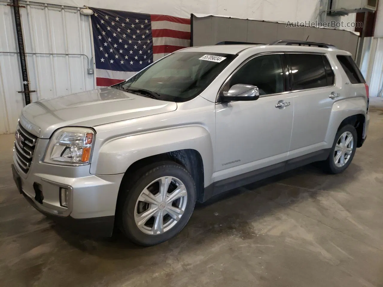 2016 Gmc Terrain Slt Silver vin: 2GKFLUE36G6121276