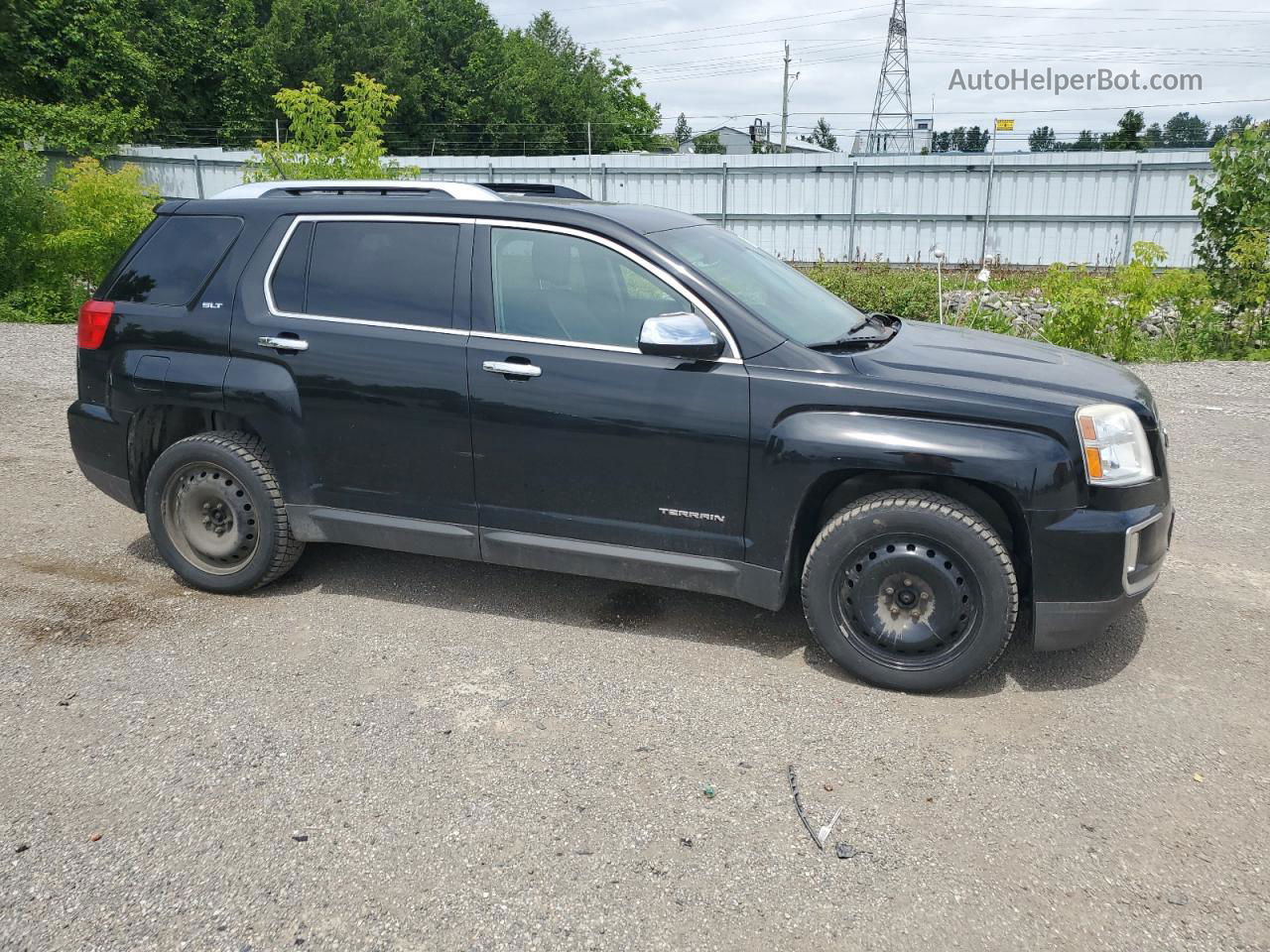 2016 Gmc Terrain Slt Black vin: 2GKFLUE36G6126204