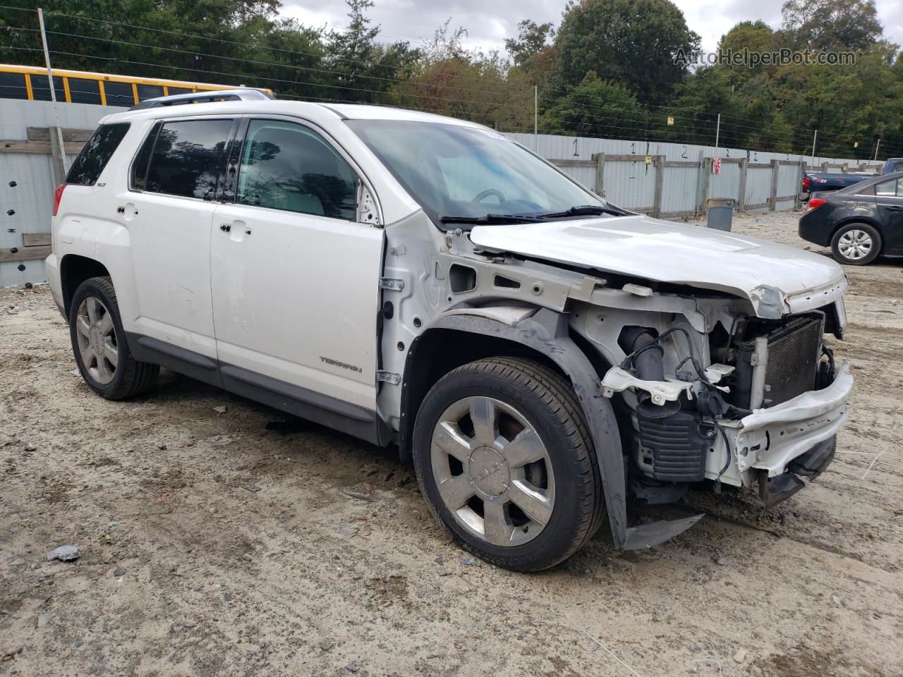 2016 Gmc Terrain Slt White vin: 2GKFLUE37G6158076