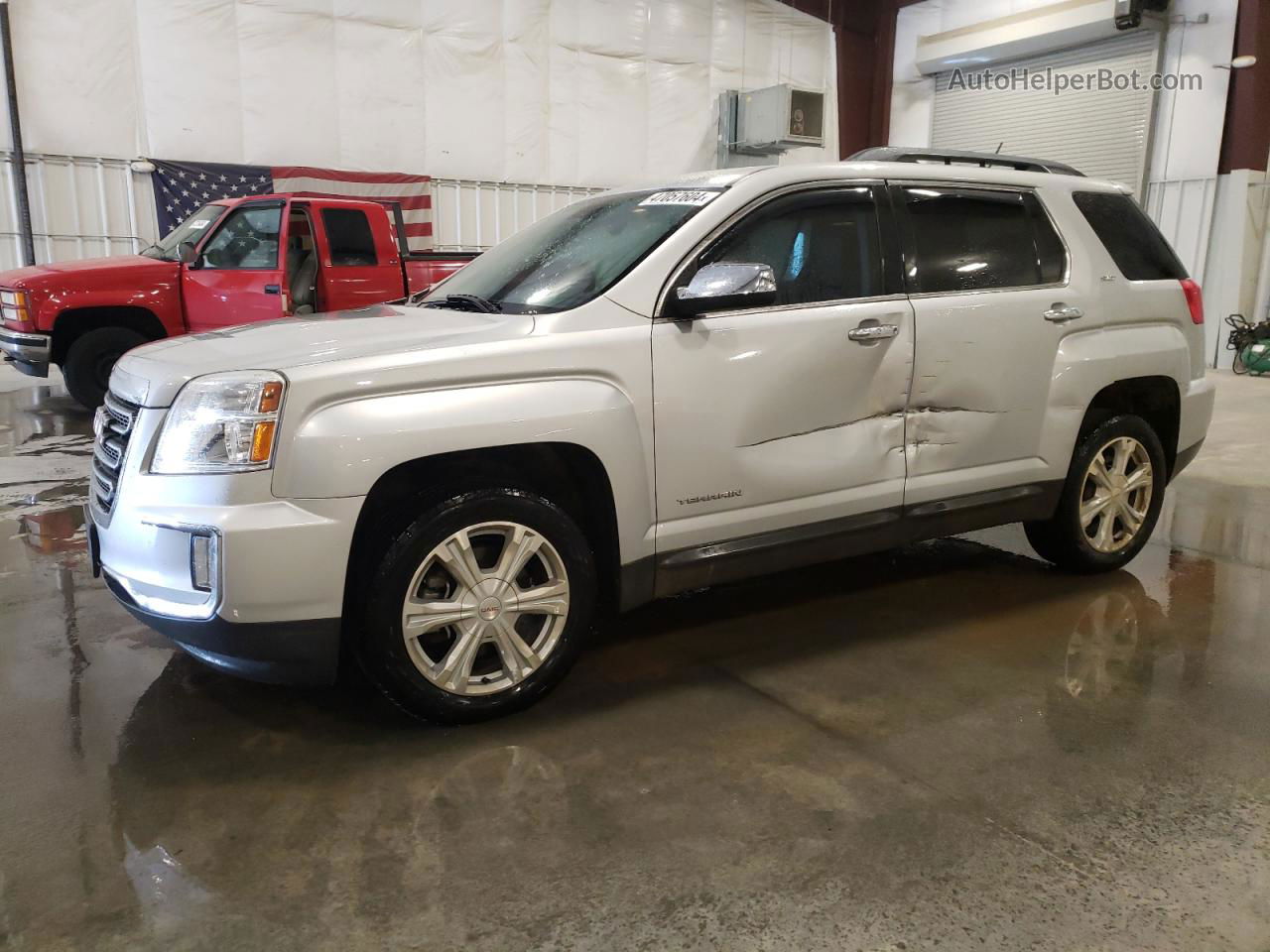 2016 Gmc Terrain Slt Silver vin: 2GKFLUE37G6240101