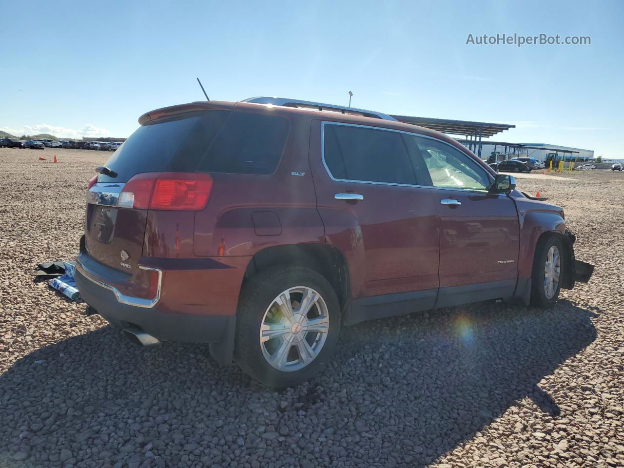 2017 Gmc Terrain Slt Maroon vin: 2GKFLUE37H6245848