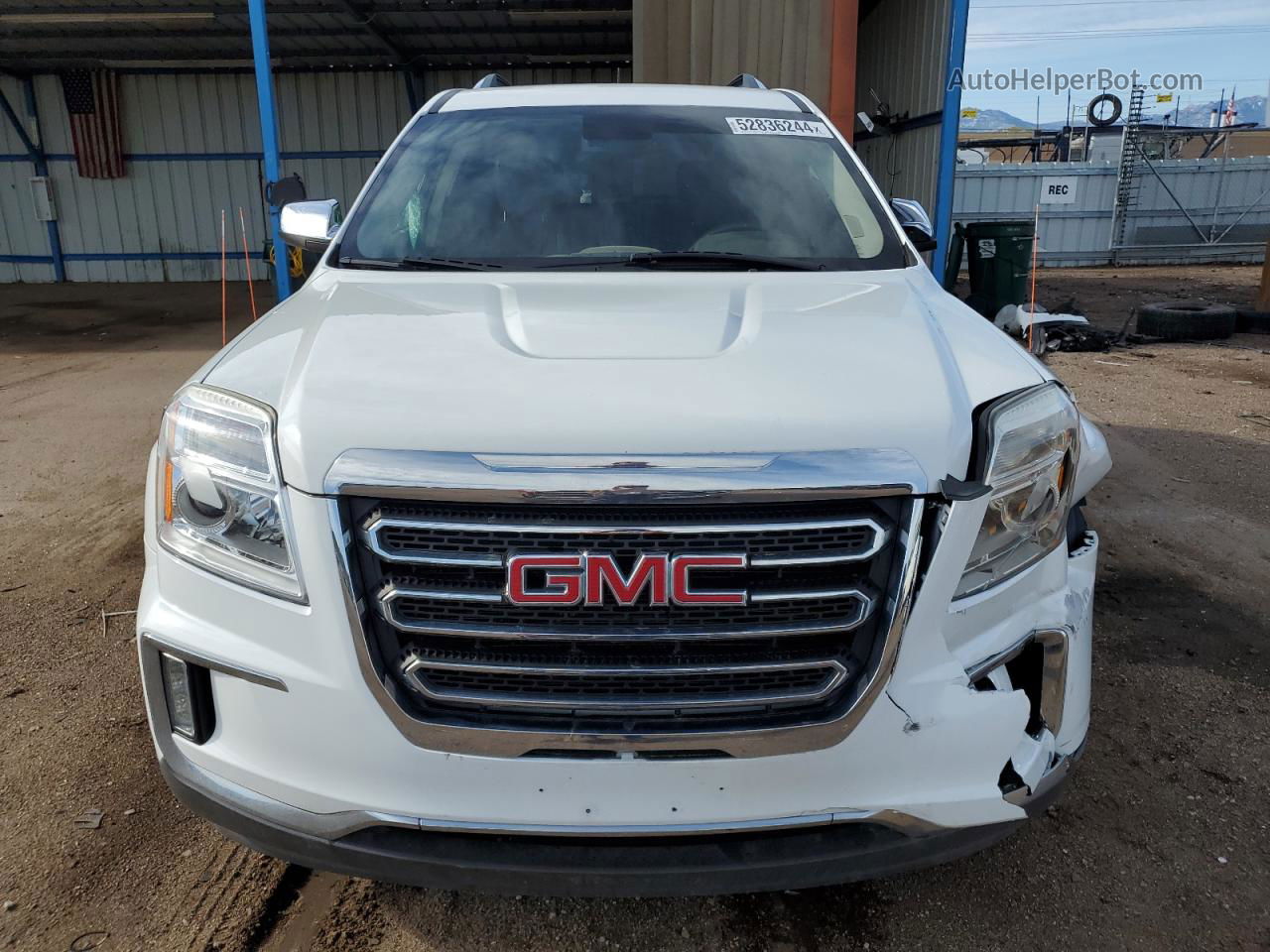 2016 Gmc Terrain Slt Белый vin: 2GKFLUE38G6136765