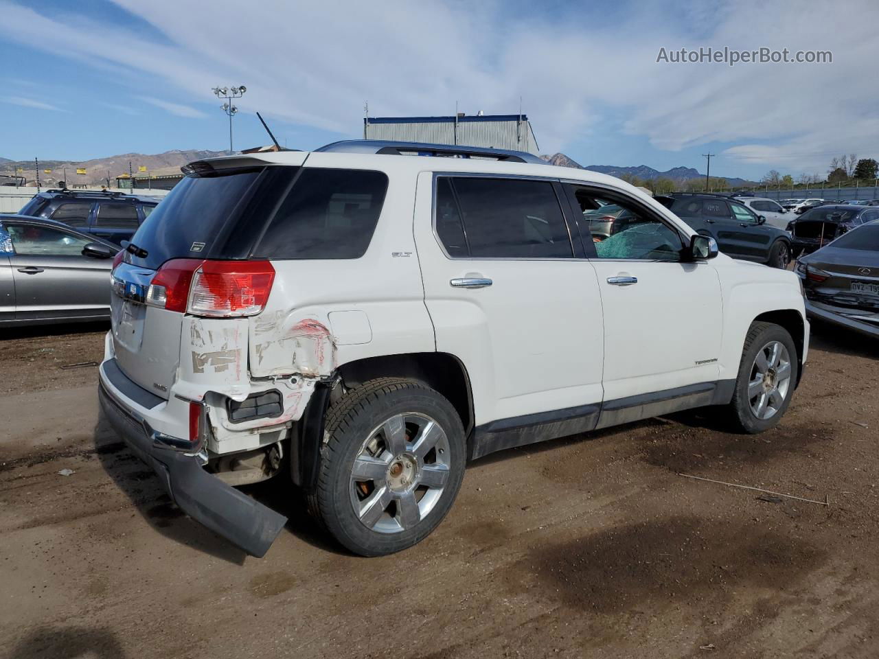 2016 Gmc Terrain Slt Белый vin: 2GKFLUE38G6136765