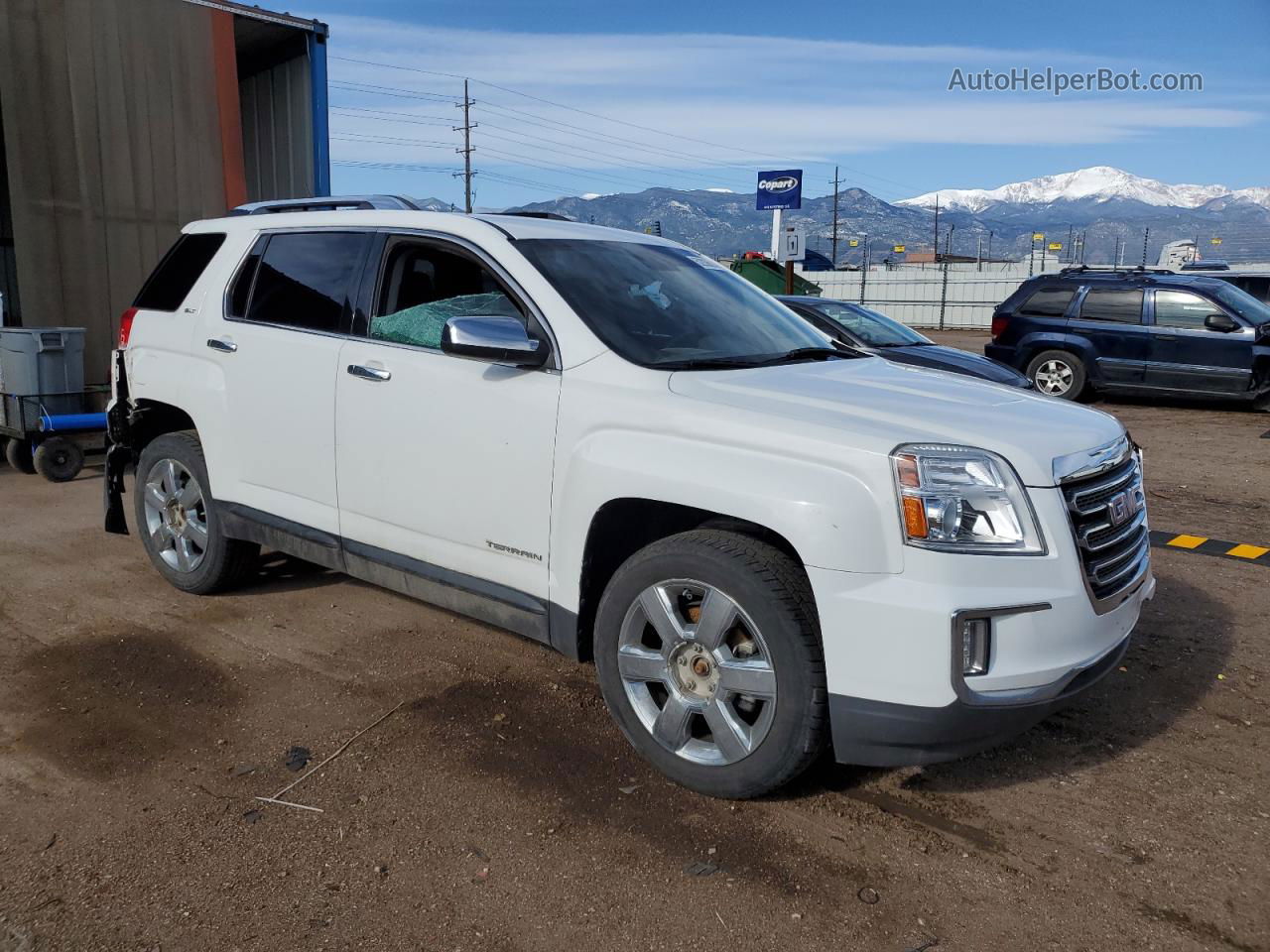 2016 Gmc Terrain Slt Белый vin: 2GKFLUE38G6136765