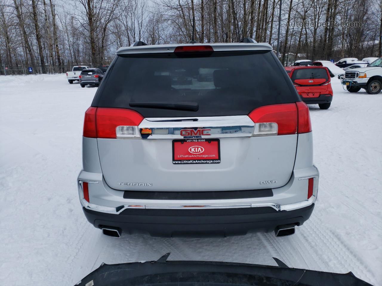 2016 Gmc Terrain Slt Silver vin: 2GKFLUE38G6245548