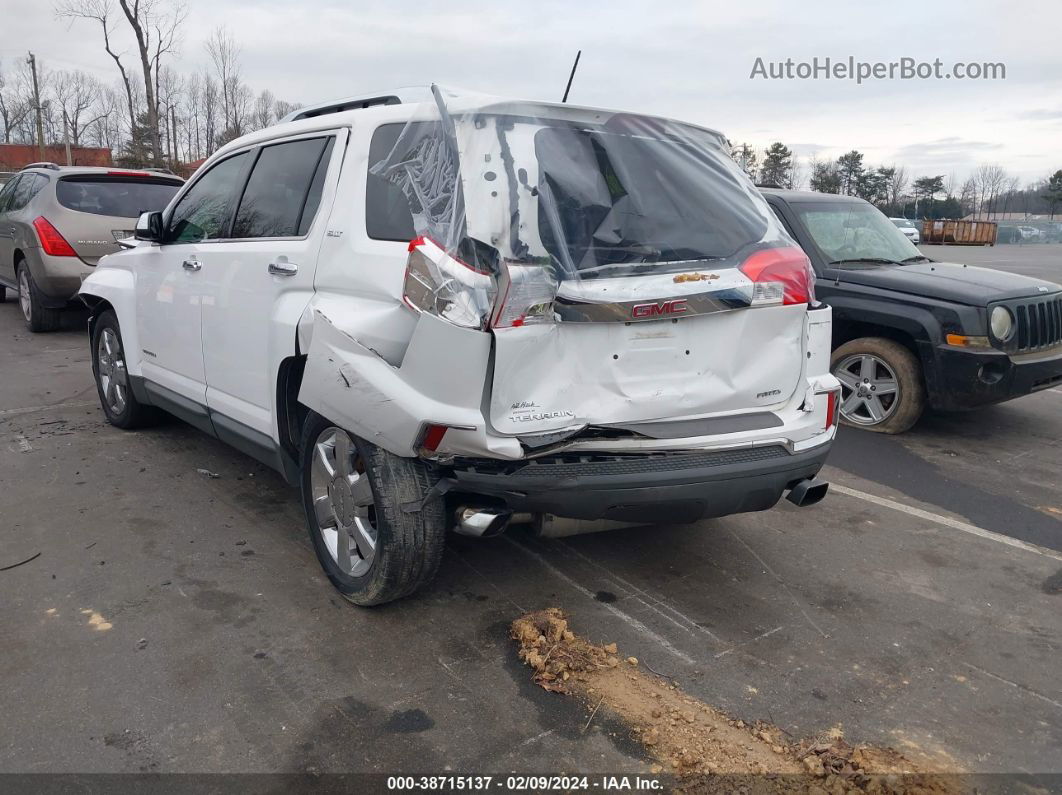 2016 Gmc Terrain Slt White vin: 2GKFLUE38G6316845