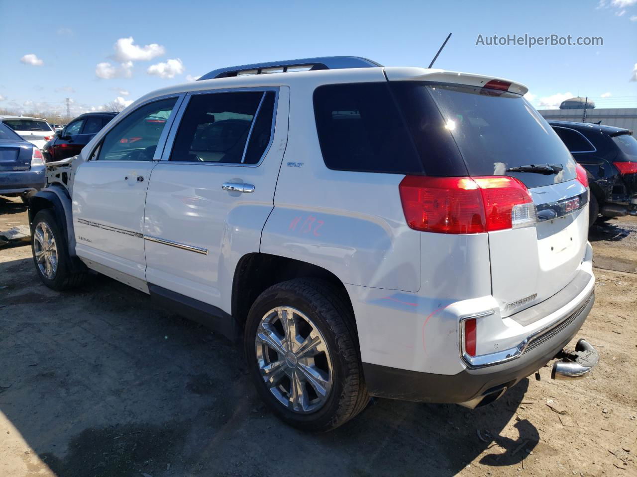 2016 Gmc Terrain Slt White vin: 2GKFLUE39G6145233