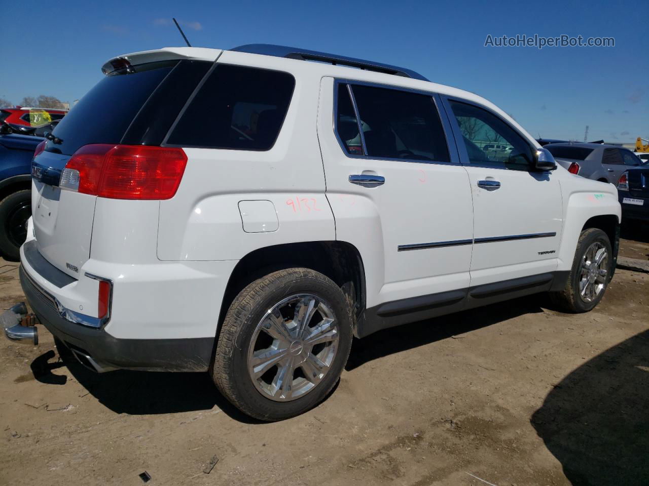 2016 Gmc Terrain Slt Белый vin: 2GKFLUE39G6145233