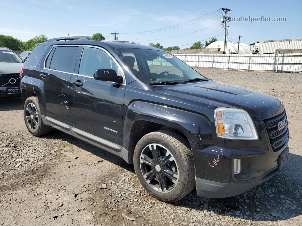 2017 Gmc Terrain Slt Черный vin: 2GKFLUE39H6116011