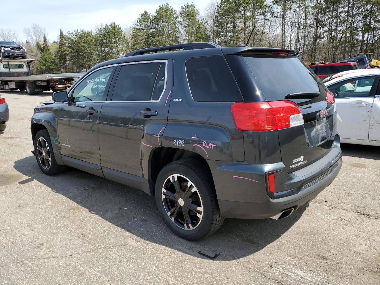 2017 Gmc Terrain Slt Угольный vin: 2GKFLUE39H6262179