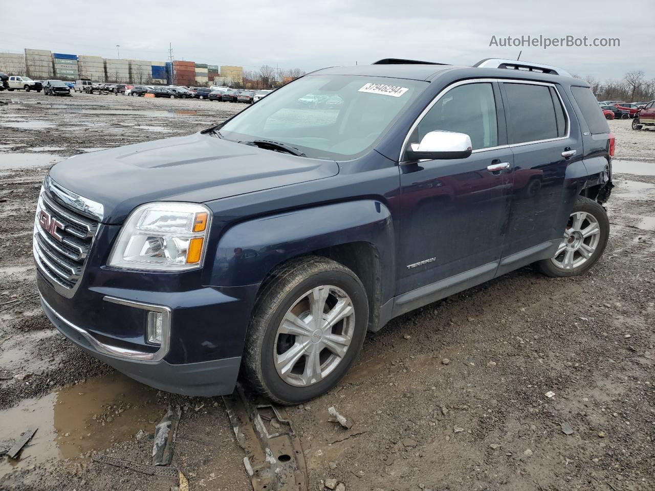 2016 Gmc Terrain Slt Черный vin: 2GKFLUE3XG6168522