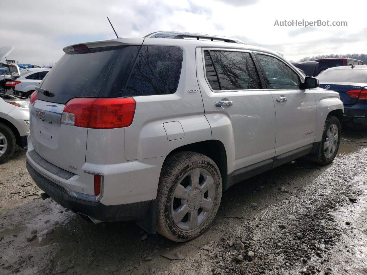 2016 Gmc Terrain Slt White vin: 2GKFLUE3XG6178841