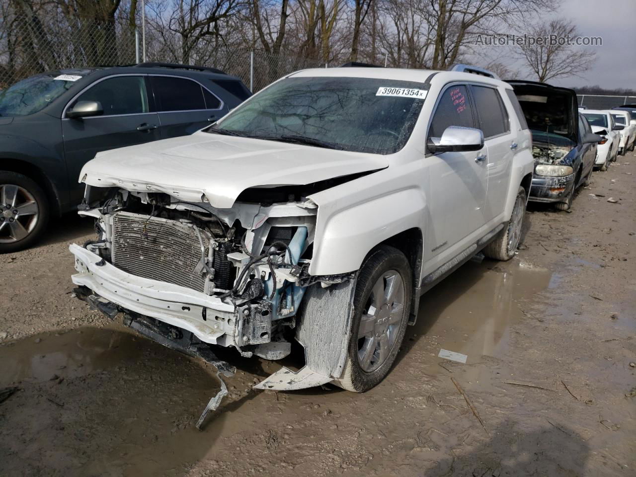 2016 Gmc Terrain Slt White vin: 2GKFLUE3XG6178841