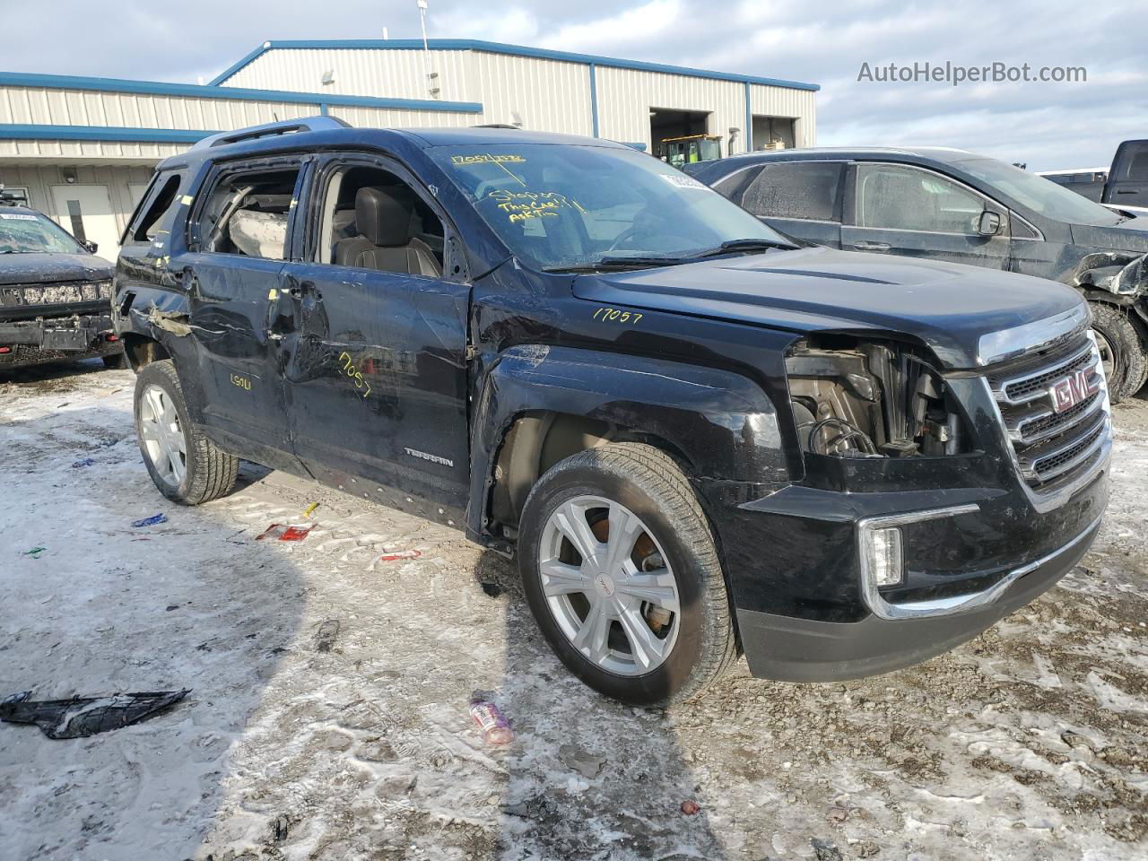 2017 Gmc Terrain Slt Черный vin: 2GKFLUEK2H6306269