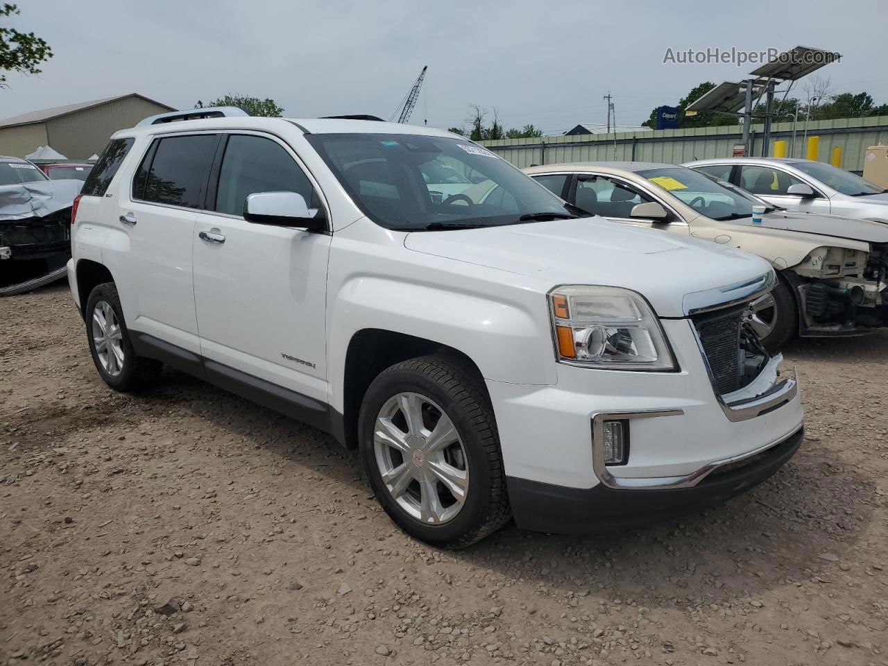 2016 Gmc Terrain Slt White vin: 2GKFLUEK3G6156767