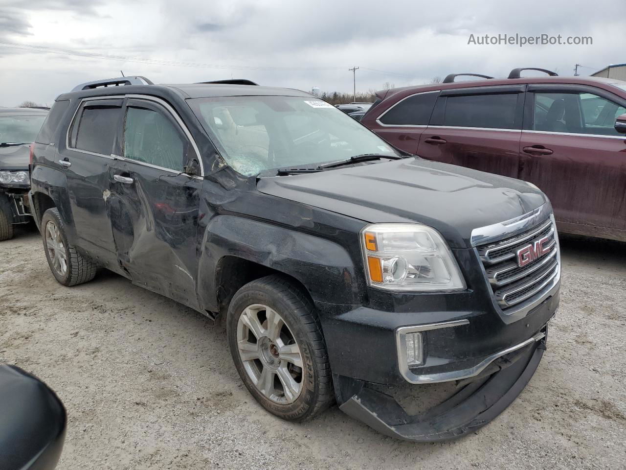 2017 Gmc Terrain Slt Черный vin: 2GKFLUEK3H6320553