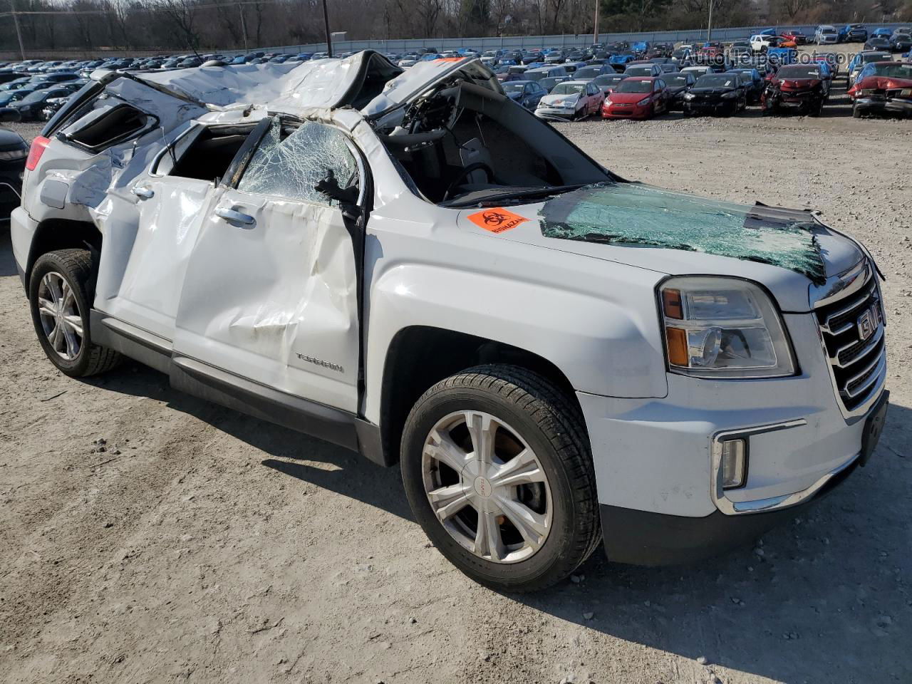 2016 Gmc Terrain Slt White vin: 2GKFLUEK4G6205099