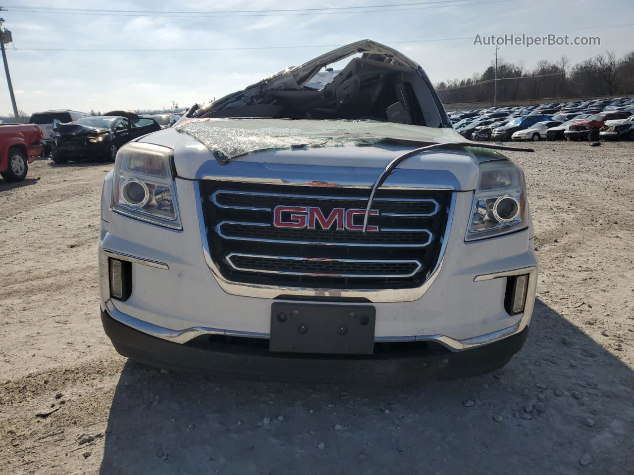 2016 Gmc Terrain Slt White vin: 2GKFLUEK4G6205099