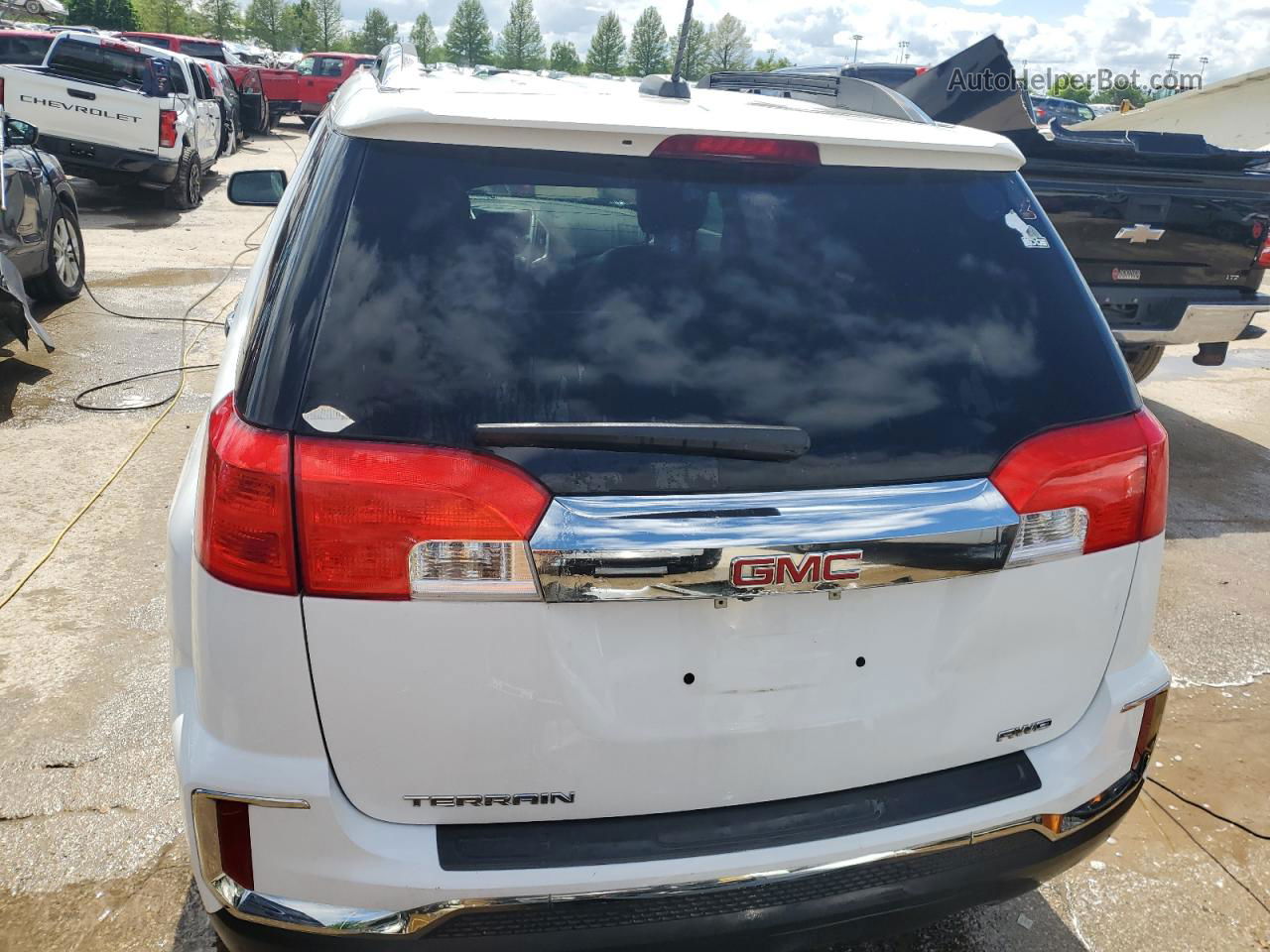 2017 Gmc Terrain Slt White vin: 2GKFLUEK4H6329259