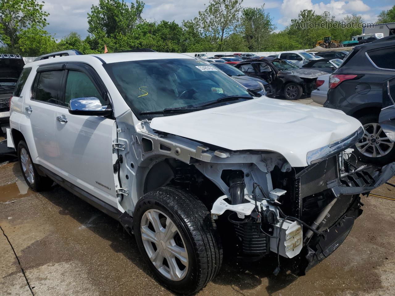 2017 Gmc Terrain Slt White vin: 2GKFLUEK4H6329259