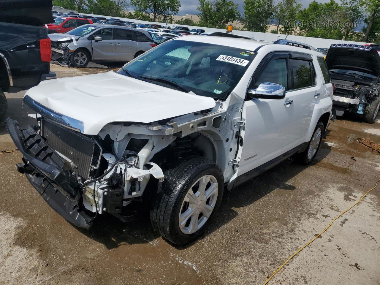 2017 Gmc Terrain Slt White vin: 2GKFLUEK4H6329259