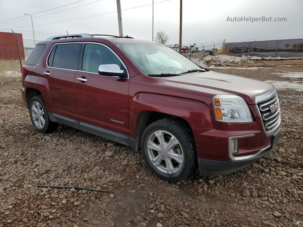 2017 Gmc Terrain Slt Burgundy vin: 2GKFLUEK6H6127913