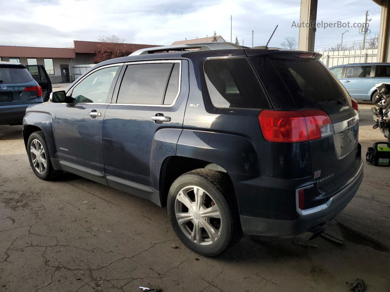 2016 Gmc Terrain Slt Синий vin: 2GKFLUEK7G6150311