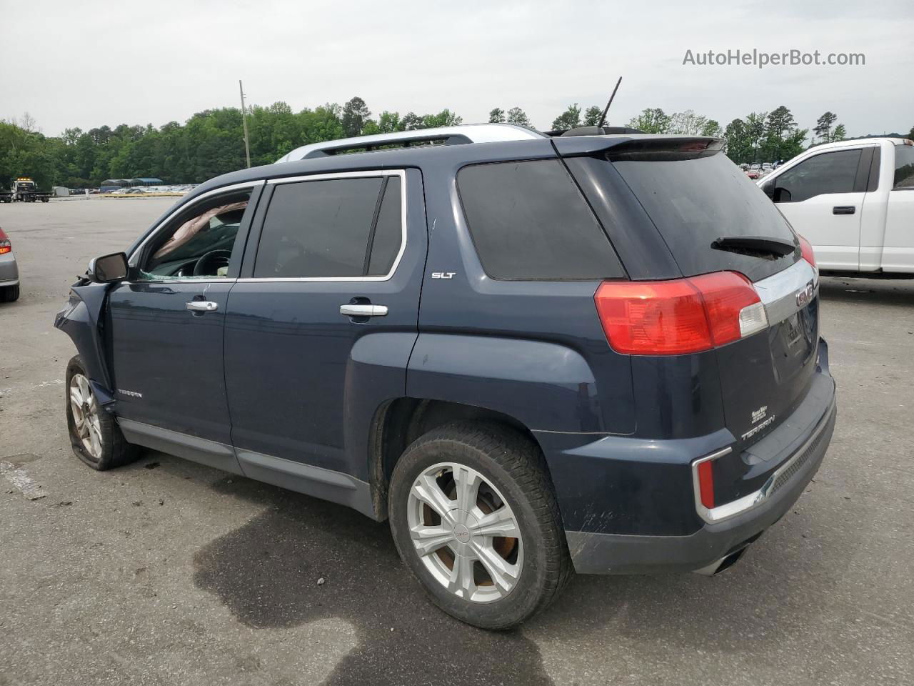 2016 Gmc Terrain Slt Синий vin: 2GKFLUEK8G6201458