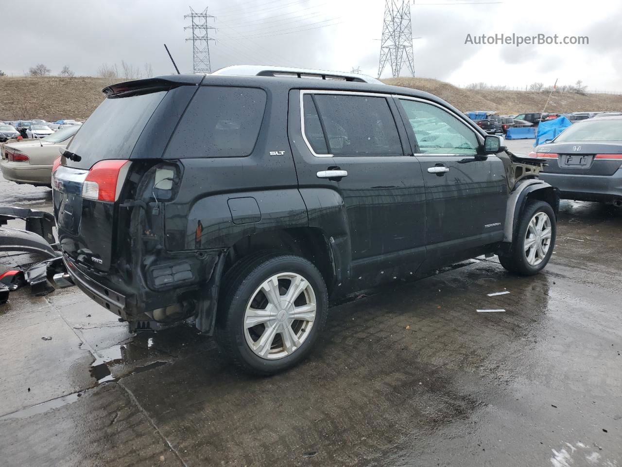 2016 Gmc Terrain Slt Черный vin: 2GKFLUEK9G6359842