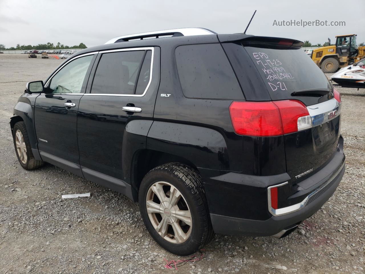 2016 Gmc Terrain Slt Черный vin: 2GKFLUEKXG6119909