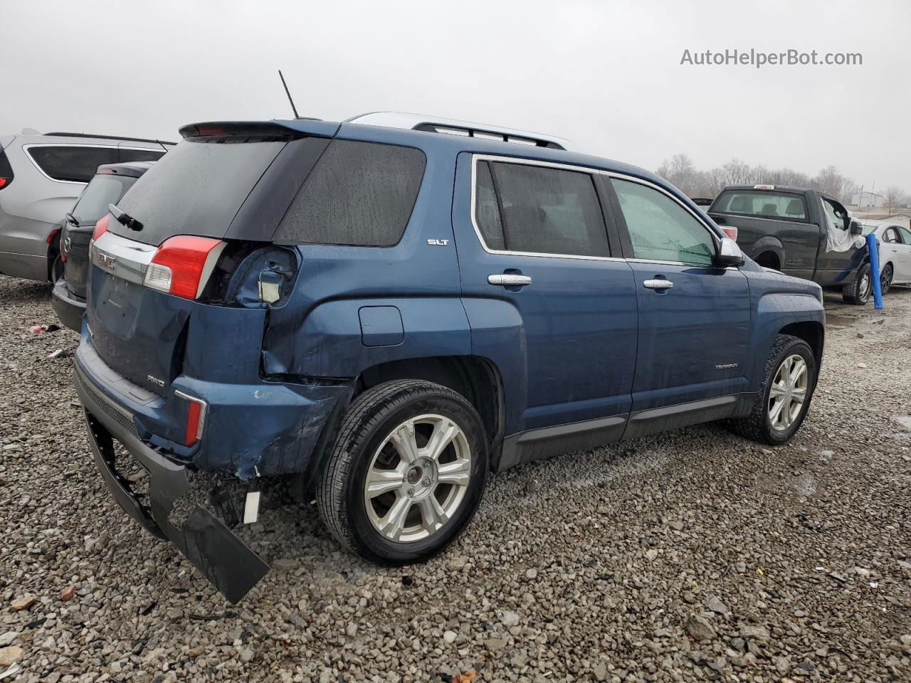 2016 Gmc Terrain Slt Blue vin: 2GKFLUEKXG6212378