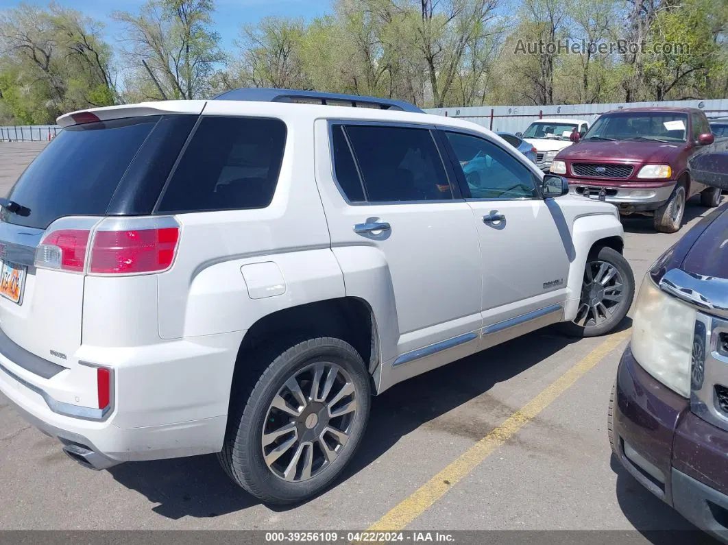 2016 Gmc Terrain Denali White vin: 2GKFLVE31G6244957