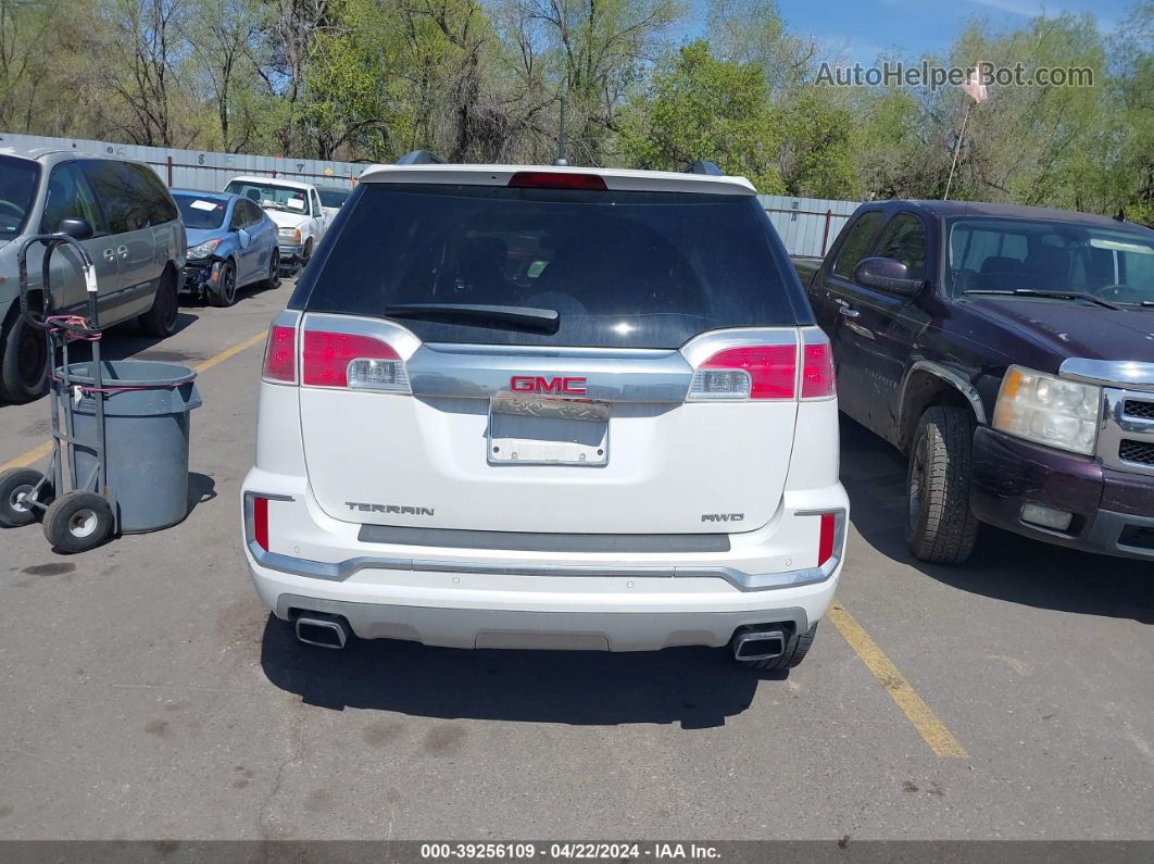 2016 Gmc Terrain Denali White vin: 2GKFLVE31G6244957