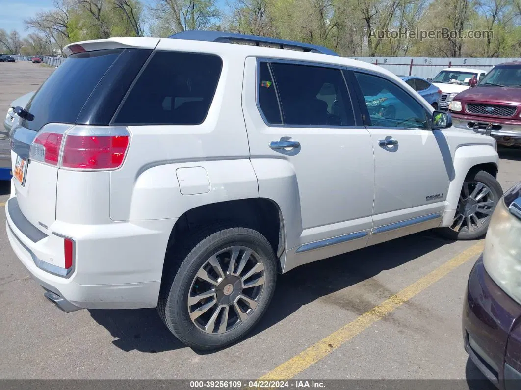 2016 Gmc Terrain Denali White vin: 2GKFLVE31G6244957