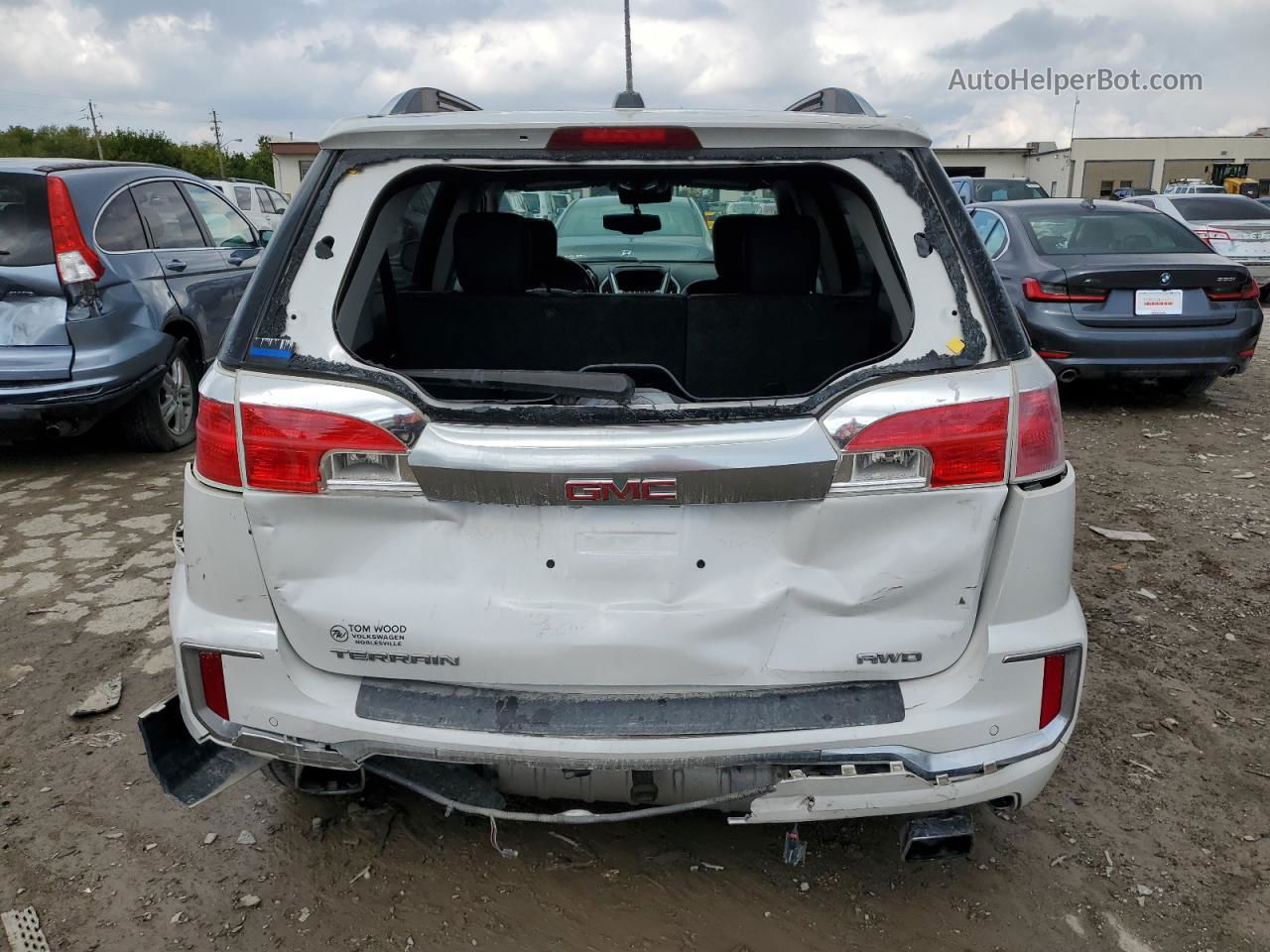 2017 Gmc Terrain Denali White vin: 2GKFLVE31H6126778