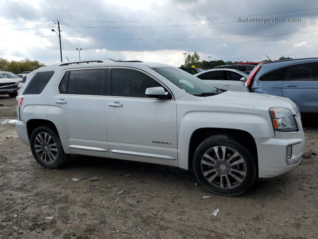 2017 Gmc Terrain Denali White vin: 2GKFLVE31H6126778